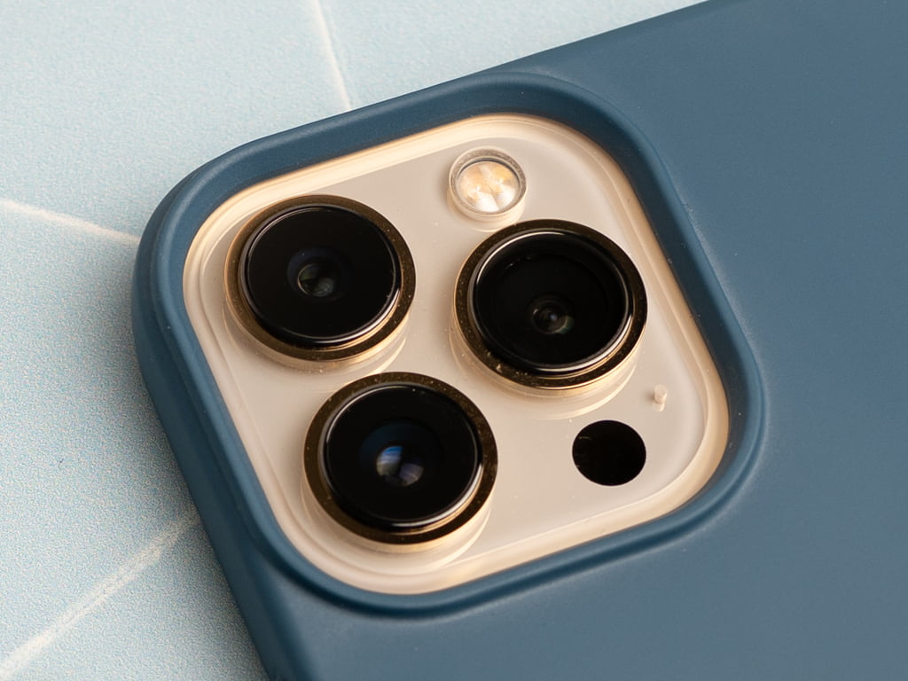 Silikonový kryt na iPhone 13 Pro Max - Modrý 3